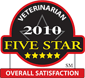 Veterinarian. 2010 Five Star. Overall Satisfaction